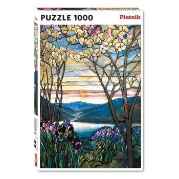 Puzzle - 1000 Tiffany, Magnolie i Irysy PIATNIK